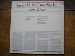 RAVEL: SONATA FOR VIOLIN & CELLO / KODALY: DUO Op. 7    EMMY VERHEY / JANOS STARKER    71096