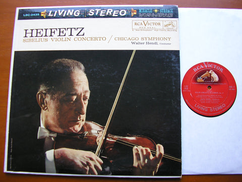 SIBELIUS: VIOLIN CONCERTO    HEIFETZ / CHICAGO SYMPHONY / HENDL    LSC 2435