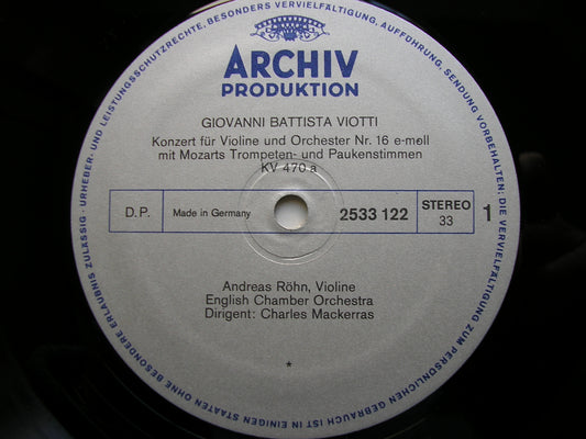 VIOTTI: VIOLIN CONCERTOS Nos. 16 & 24   ROHN / ENGLISH CHAMBER ORCHESTRA / MACKERRAS   2533 122