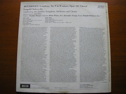 BEETHOVEN: SYMPHONY No. 9    SOLOISTS / LONDON SYMPHONY / LEOPOLD STOKOWSKI   PFS 4183