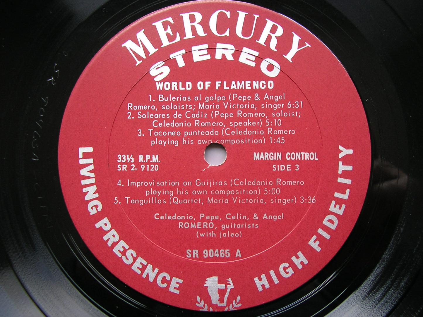 WORLD OF FLAMENCO  THE ROMEROS    MERCURY SR 2 9120