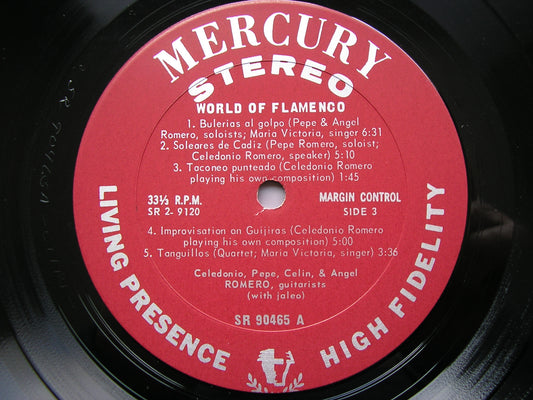 WORLD OF FLAMENCO  THE ROMEROS    MERCURY SR 2 9120
