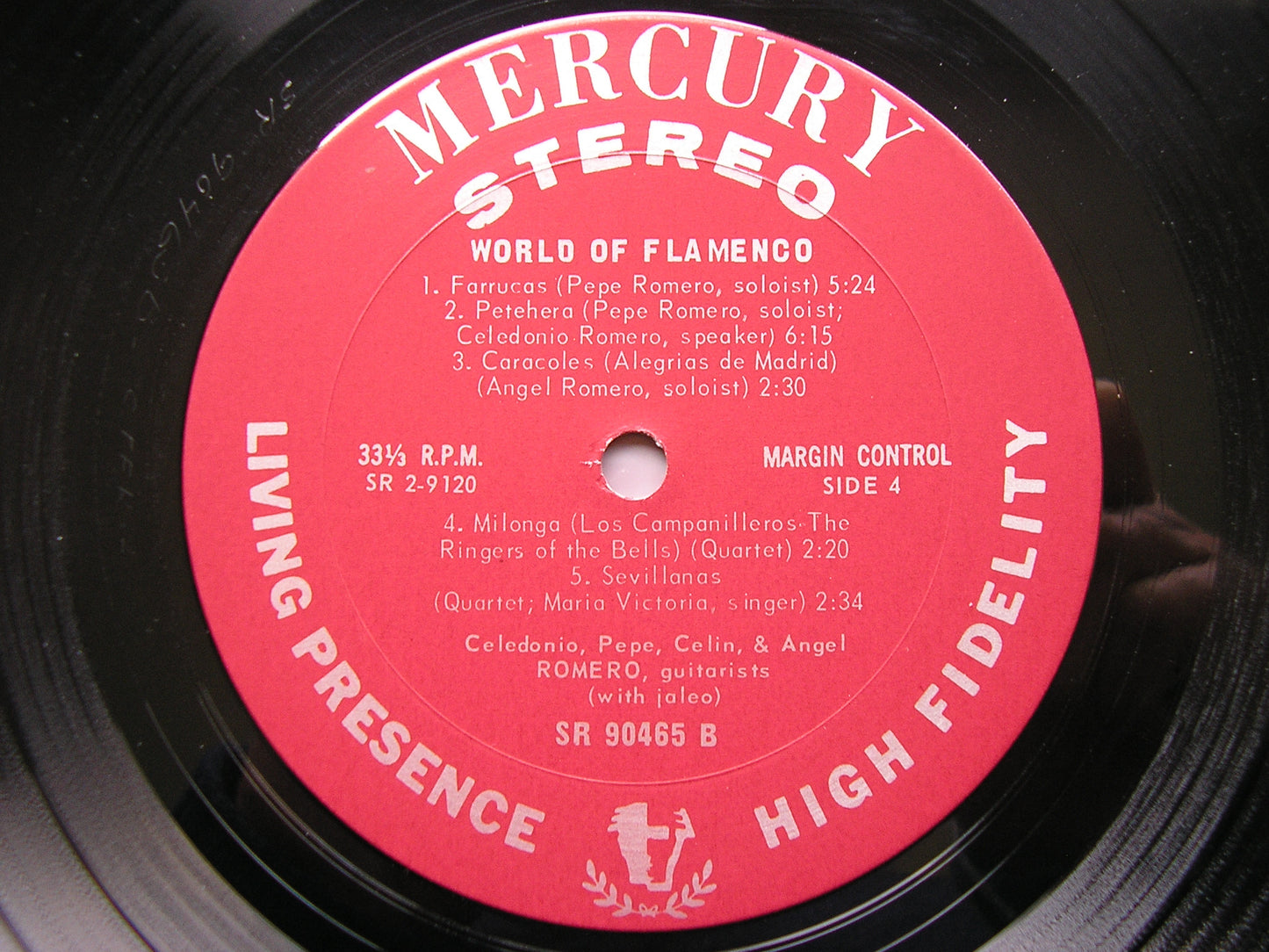 WORLD OF FLAMENCO  THE ROMEROS    MERCURY SR 2 9120
