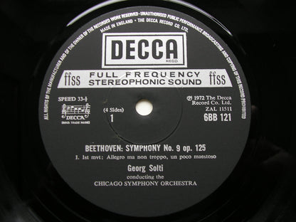 BEETHOVEN: SYMPHONY No. 9    SOLOISTS / CHICAGO SYMPHONY / SOLTI   6BB 121-2