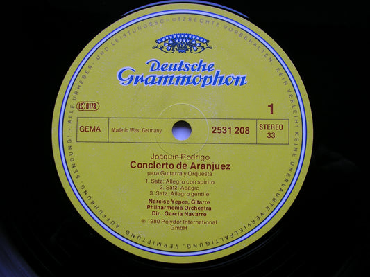 RODRIGO: CONCIERTO DE ARANJUEZ / CONCIERTO MADRIGAL    YEPES / MONDEN / PHILHARMONIA / NAVARRO    2531 208