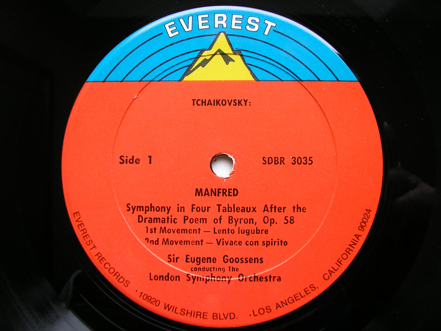 TCHAIKOVSKY: MANFRED   GOOSSENS / LONDON SYMPHONY    SDBR 3035