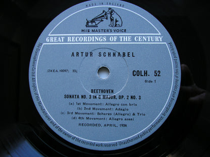 BEETHOVEN: THE COMPLETE PIANO SONATAS     ARTUR SCHNABEL    13 LP SET     COLH 51 - 63