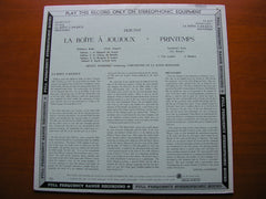 DEBUSSY: LA BOITE A JOUJOUX / PRINTEMPS    ANSERMET  / SUISSE ROMANDE    CS 6079