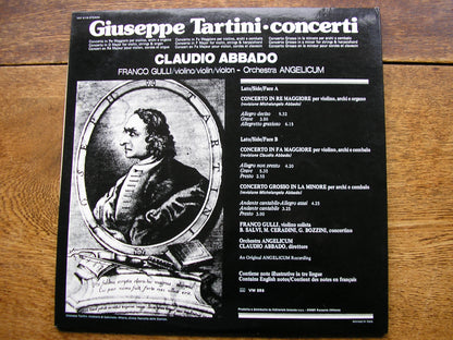 TARTINI: TWO VIOLIN CONCERTOS / CONCERTO GROSSO     GULLI / ORCHESTRA ANGELICUM / ABBADO   VST 6118