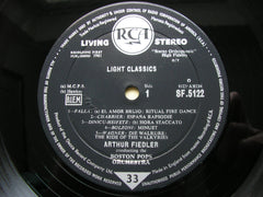 LIGHT CLASSICS: FALLA / CHABRIER / NICOLAI / WAGNER / KETELBEY / MENDELSSOHN       FIEDLER / BOSTON POPS     SF 5122