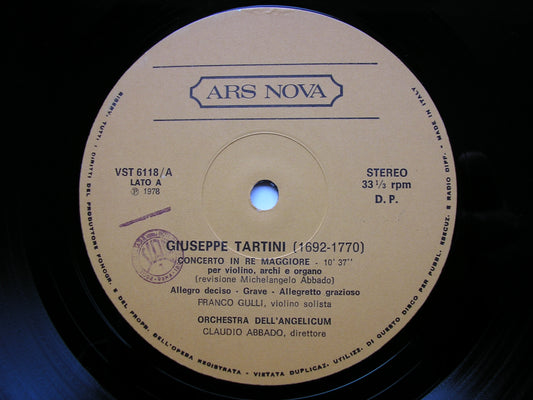 TARTINI: TWO VIOLIN CONCERTOS / CONCERTO GROSSO     GULLI / ORCHESTRA ANGELICUM / ABBADO   VST 6118