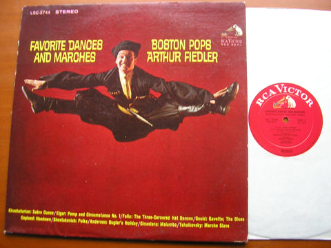 FAVORITE DANCES & MARCHES: TCHAIKOVSKY / ELGAR / KHACHATURIAN / FALLA / COPLAND / GINASTERA        FIEDLER / BOSTON POPS   LSC 2744