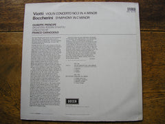 VIOTTI: VIOLIN CONCERTO No. 3 in A / BOCCHERINI: SYMPHONY in C   PRENCIPE / ORDN / CARACCIOLO  SXL 6179