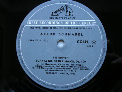BEETHOVEN: THE COMPLETE PIANO SONATAS     ARTUR SCHNABEL    13 LP SET     COLH 51 - 63