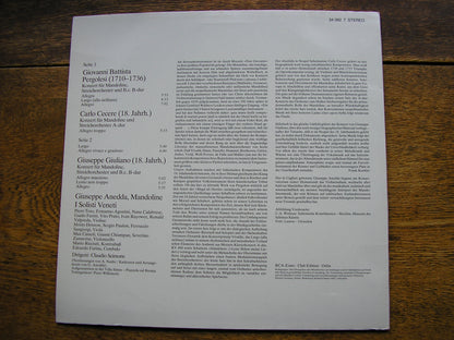 MANDOLIN CONCERTOS: PERGOLESI / GIULIANO / CECERE     ANEDDA / I SOLOISTI VENETI / SCIMIONE   340927
