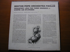 PROKOFIEV: LOVE FOR THREE ORANGES / CHOPIN: LES SYLPHIDES    FIEDLER / BOSTON POPS     LSC 2621