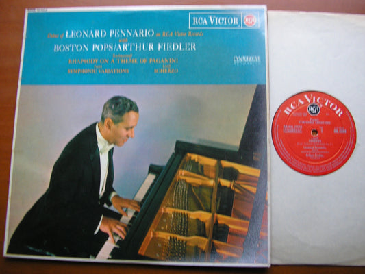 RACHMANINOV: RHAPSODY / LITOLFF: SCHERZO / FRANCK: SYMPHONIC VARIATIONS     PENNARIO / BOSTON POPS / FIEDLER    SB 6564