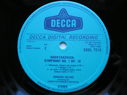 SHOSTAKOVICH: THE COMPLETE SYMPHONIES BERNARD HAITINK / CONCERTGEBOUW / LONDON PHILHARMONIC 15 DECCA LPs
