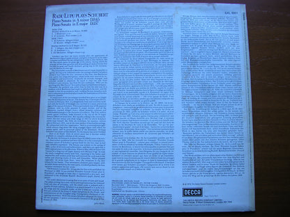 SCHUBERT: PIANO SONATAS D.157 in E / D.845 in A      LUPU    SXL 6931