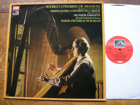 RODRIGO / PARISH - ALVARS: HARP CONCERTOS    ZABALETA / SPANISH NATIONAL ORCHESTRA / DE BURGOS   ASD 3034