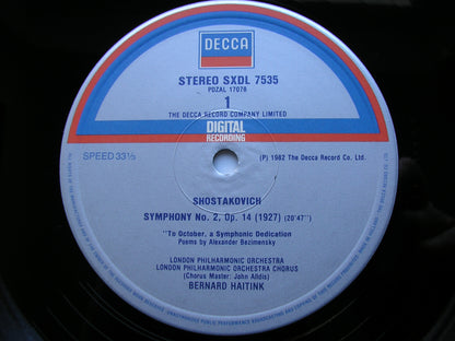 SHOSTAKOVICH: THE COMPLETE SYMPHONIES BERNARD HAITINK / CONCERTGEBOUW / LONDON PHILHARMONIC 15 DECCA LPs