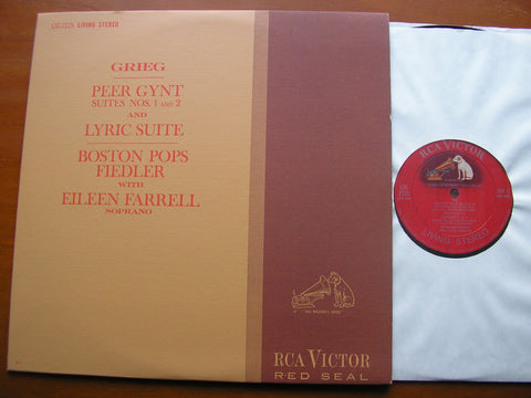 GRIEG: PEER GYNT Suites 1 & 2 / LYRIC SUITE    FARRELL / BOSTON POPS / FIEDLER     LSC 2125