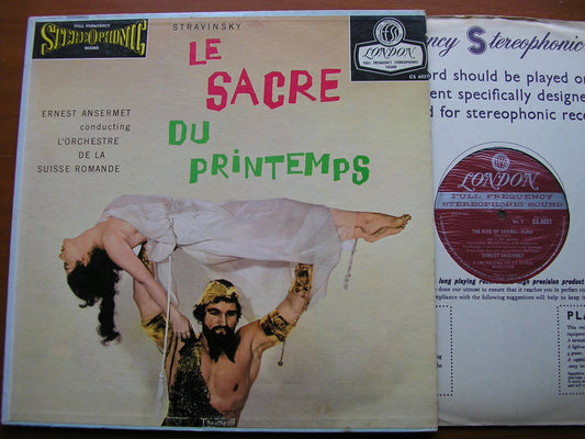 STRAVINSKY: THE RITE OF SPRING     ANSERMET / SUISSE ROMANDE ORCHESTRA    CS 6031