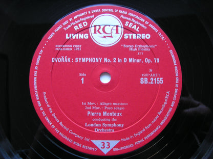 DVORAK: SYMPHONY No. 7 in D  (formerly No. 2)      MONTEUX / LONDON SYMPHONY    SB 2155