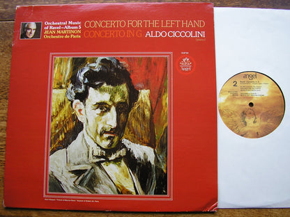RAVEL: THE TWO PIANO CONCERTOS    CICCOLINI / ORCHESTRE DE PARIS / MARTINON   S 37151