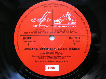 SHOSTAKOVICH: THE COMPLETE SYMPHONIES   KONDRASHIN / SVETLANOV  EMI / MELODIYA  15 LP