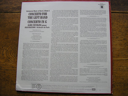 RAVEL: THE TWO PIANO CONCERTOS    CICCOLINI / ORCHESTRE DE PARIS / MARTINON   S 37151