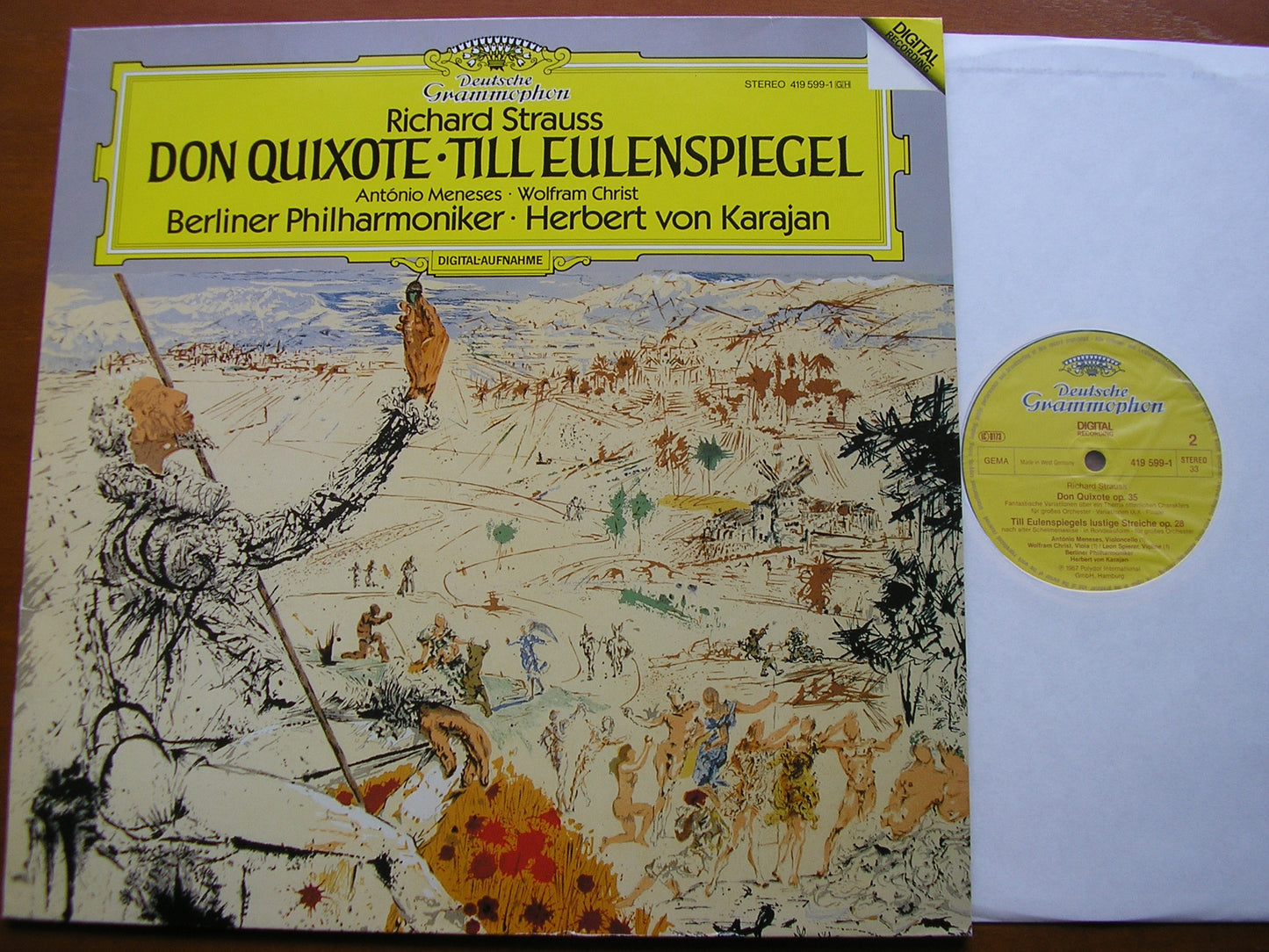 STRAUSS: DON QUIXOTE / TILL EULENSPIEGEL    MENESES / CHRIST / BERLIN PHILHARMONIC / KARAJAN    419 599