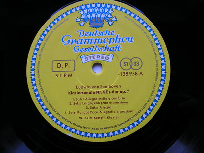 BEETHOVEN: THE COMPLETE PIANO SONATAS     WILHELM KEMPFF    11 LP  GERMAN       TULIPS
