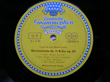 BEETHOVEN: THE COMPLETE PIANO SONATAS     WILHELM KEMPFF    11 LP  GERMAN       TULIPS