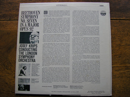 BEETHOVEN: SYMPHONY No. 7   JOSEF KRIPS / LONDON SYMPHONY    SDBR 3088