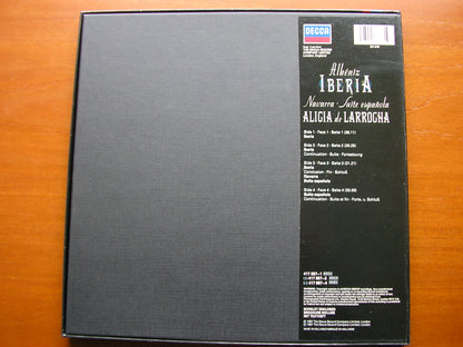 ALBENIZ: IBERIA / NAVARRA / SUITE ESPANOLA    ALICIA DE LARROCHA    417 887