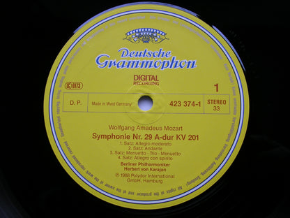 MOZART: SYMPHONIES Nos. 29 & 39  KARAJAN / BERLIN PHILHARMONIC ORCHESTRA   423 374