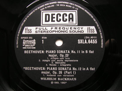BEETHOVEN: THE COMPLETE PIANO SONATAS    WILHELM BACKHAUS    SXLA 6452 - 6461     10 LP