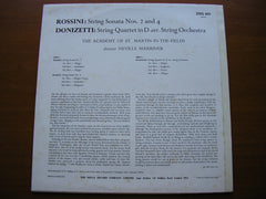 ROSSINI: STRING SONATAS Nos. 2 & 4 / DONIZETTI: STRING QUARTET in D    MARRINER / ASMIF    ZRG 603