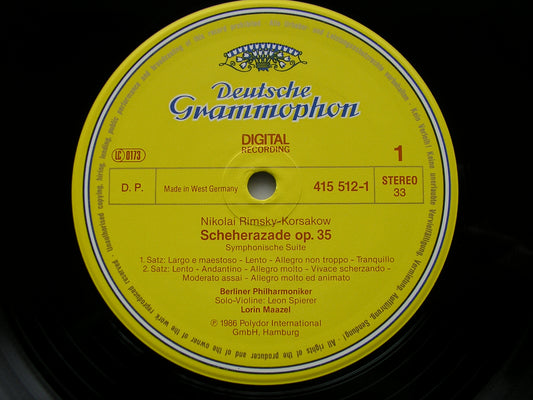 RIMSKY-KORSAKOV: SCHEHERAZADE    MAZEL / BERLIN PHILHARMONIC   415 512