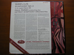 SIBELIUS: SYMPHONY No. 2    PARAY / DETROIT SYMPHONY     SR 90204