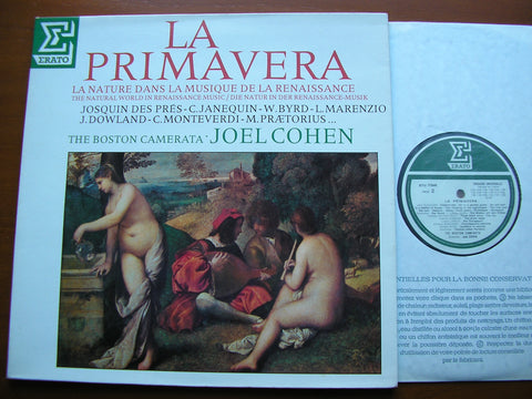 LA PRIMAVERA - The Natural World in Renaissance Music   JOEL COHEN / THE BOSTON CAMERATA    STU 71545