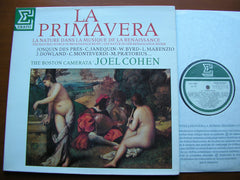 LA PRIMAVERA - The Natural World in Renaissance Music   JOEL COHEN / THE BOSTON CAMERATA    STU 71545