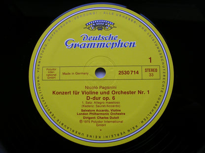 PAGANINI: THE SIX VIOLIN CONCERTOS    ACCARDO / LONDON PHILHARMONIC / DUTOIT   DG 6 LP