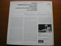 SCHUBERT: SYMPHONY No. 9 'The Great C Major'      MUNCHINGER / STUTTGART PHILHARMONIC     SXL 6427