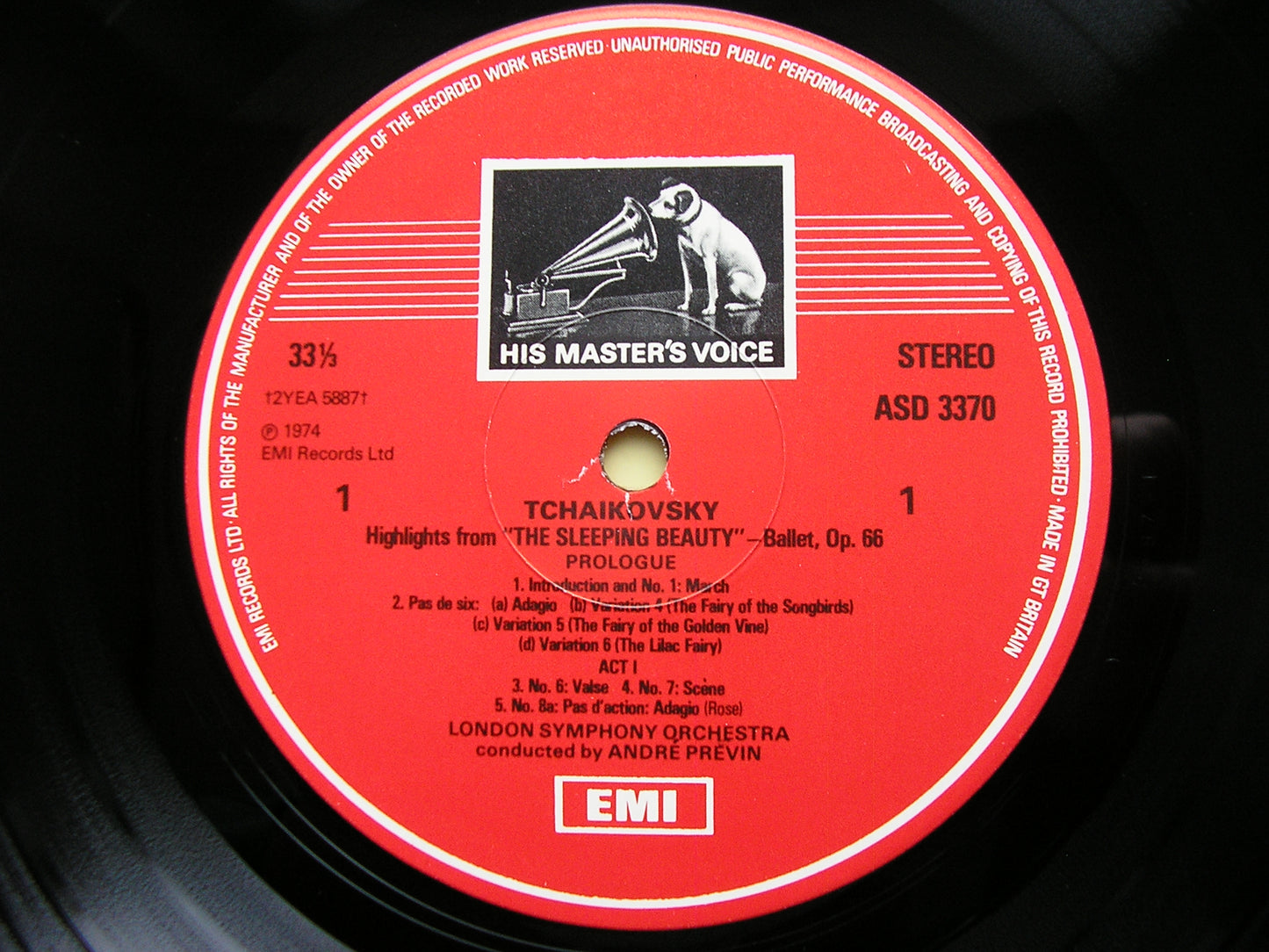 TCHAIKOVSKY: SLEEPING BEAUTY Highlights    PREVIN / LONDON SYMPHONY    ASD 3370