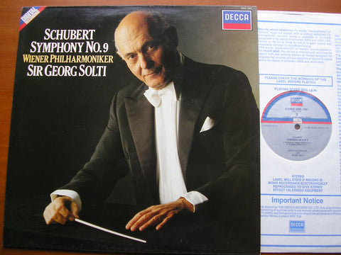 SCHUBERT: SYMPHONY No. 9 'The Great C Major'     SOLTI / VIENNA PHILHARMONIC    SXDL 7557