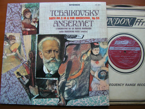 TCHAIKOVSKY: SUITE No. 3    RICCI / SUISSE ROMANDE ORCHESTRA / ERNEST ANSERMET    CS 6543