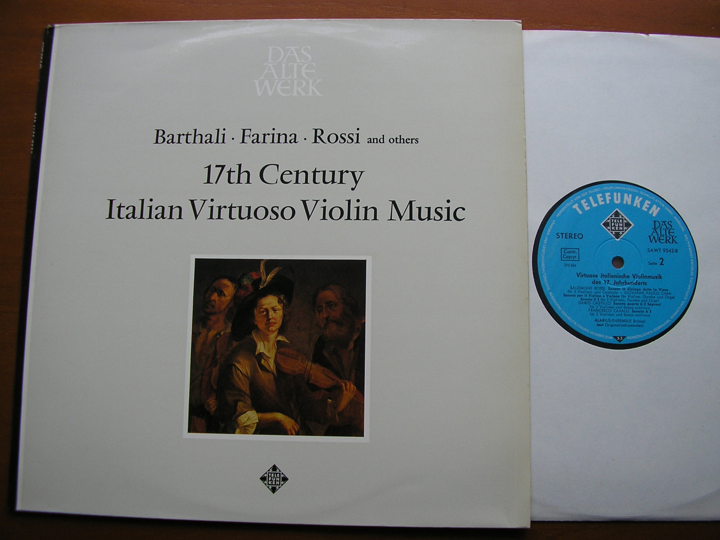 17th CENTURY ITALIAN VIOLIN MUSIC   ALARIUS ENSEMBLE BRUSSELS     SAWT 9542