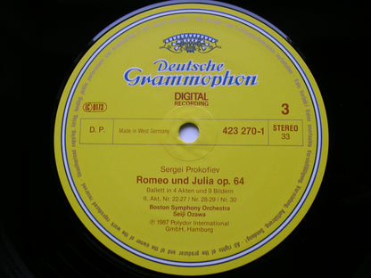 PROKOFIEV: ROMEO & JULIET  complete ballet        OZAWA / BOSTON SYMPHONY    3 LP     423 268
